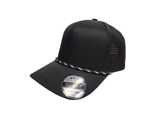 Picture of M1125 Snapback Microfiber Hat with cord and laser hole